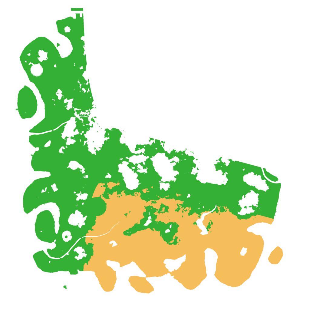 Biome Rust Map: Procedural Map, Size: 4500, Seed: 54209344