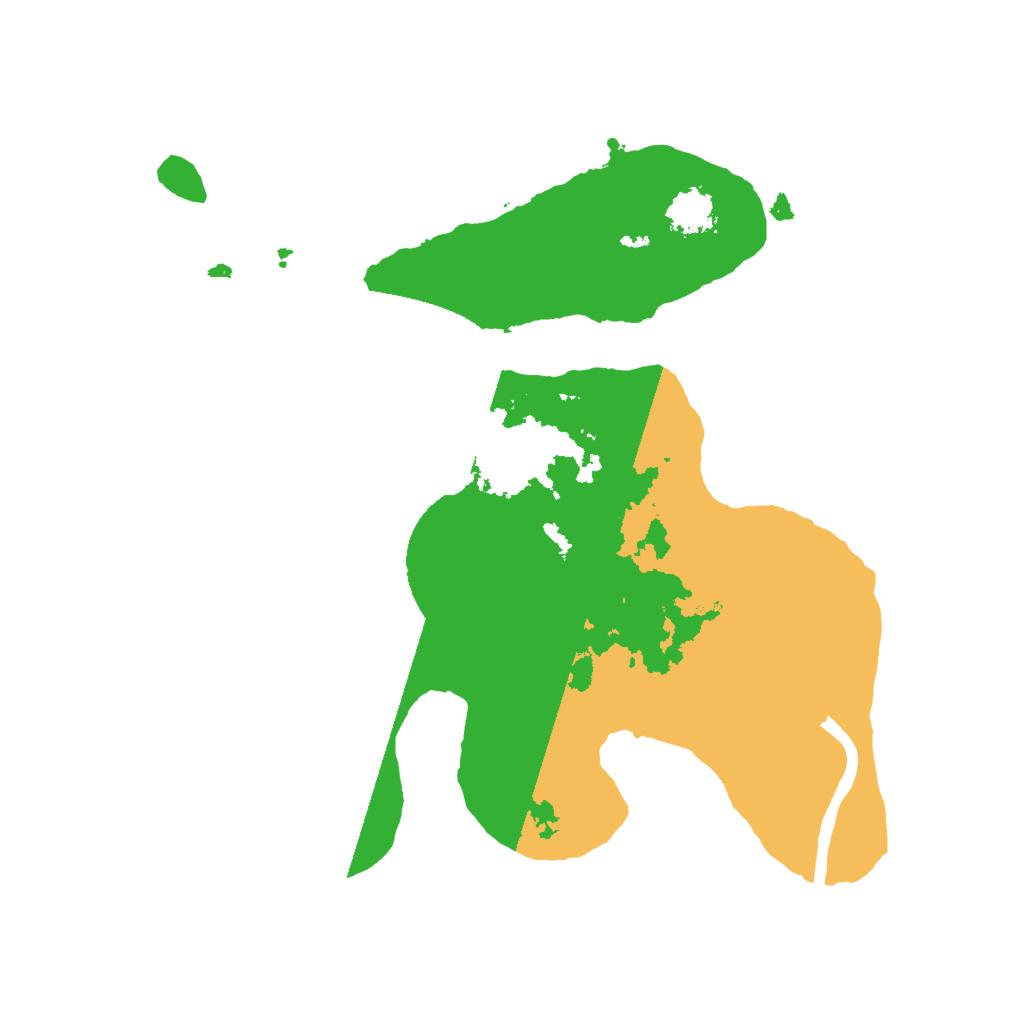 Biome Rust Map: Procedural Map, Size: 2000, Seed: 153223