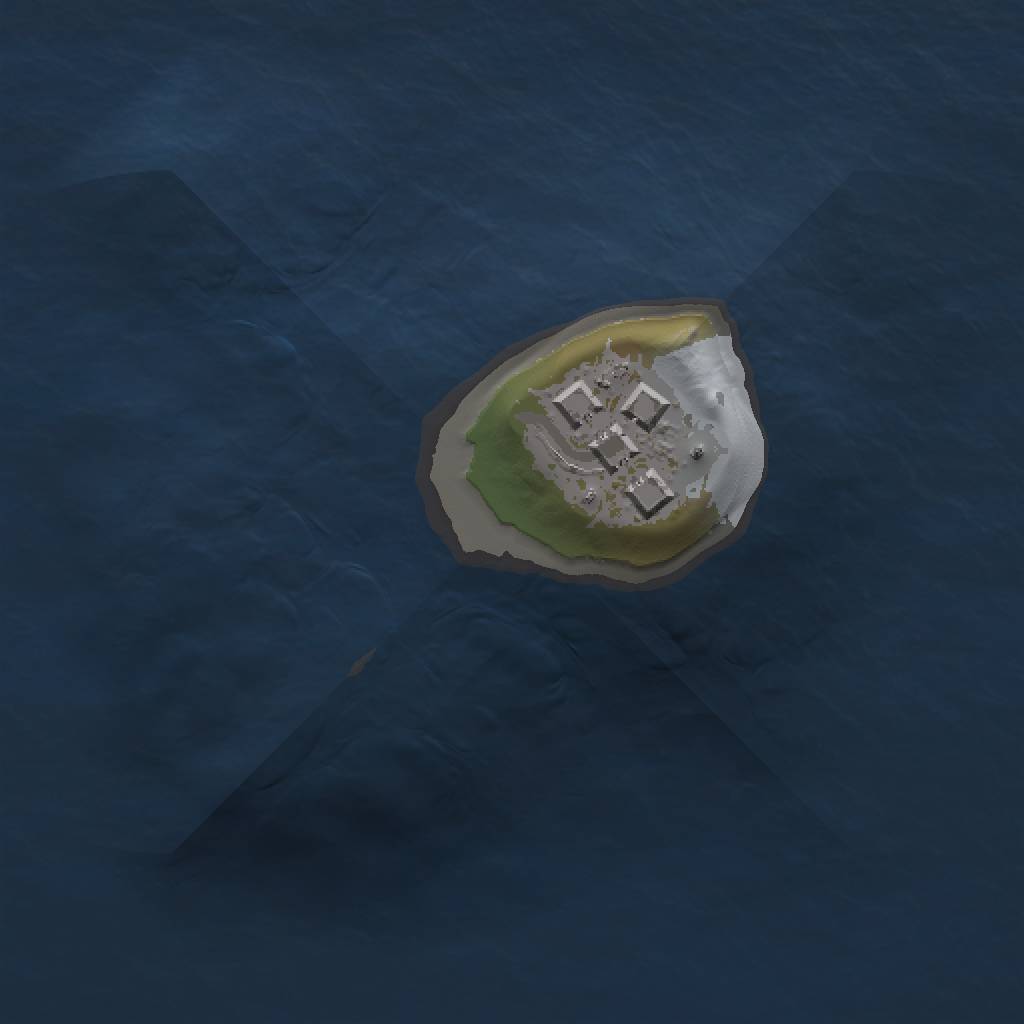 Rust Map: Barren, Size: 1000, Seed: 85699685, 3 Monuments