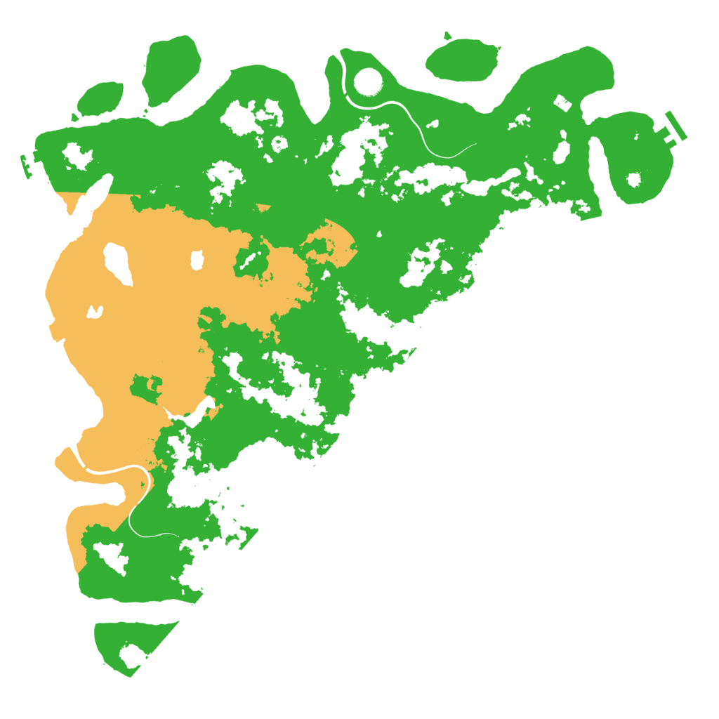 Biome Rust Map: Procedural Map, Size: 4500, Seed: 2132272088