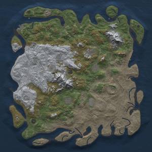 Thumbnail Rust Map: Procedural Map, Size: 5000, Seed: 923730494, 20 Monuments