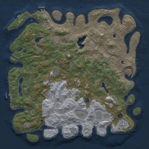 Thumbnail Rust Map: Procedural Map, Size: 4800, Seed: 1960099271, 16 Monuments