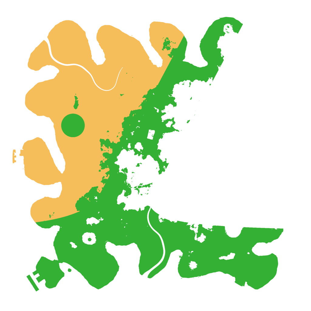 Biome Rust Map: Procedural Map, Size: 3500, Seed: 54433295