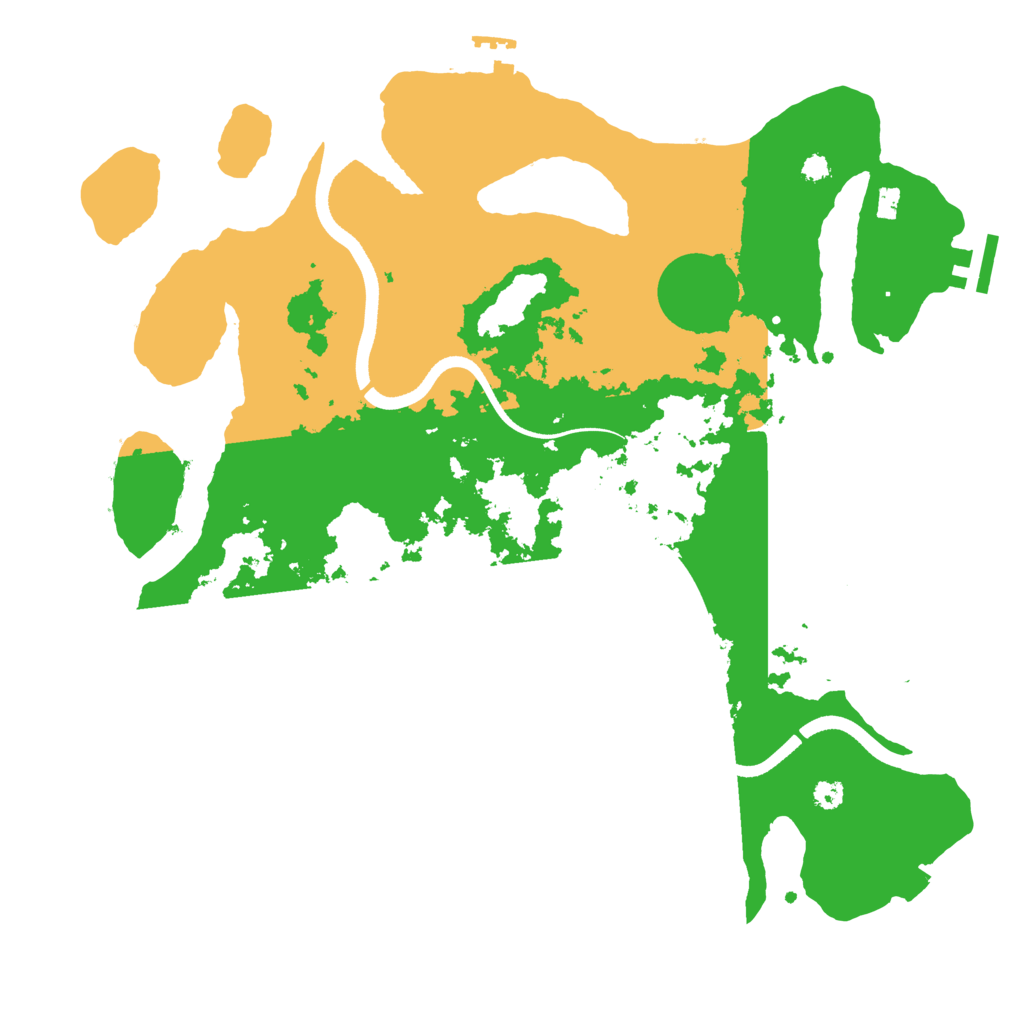 Biome Rust Map: Procedural Map, Size: 3500, Seed: 393784918