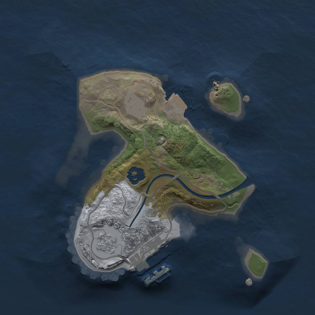 Rust Map: Procedural Map, Size: 1800, Seed: 269508762, 3 Monuments