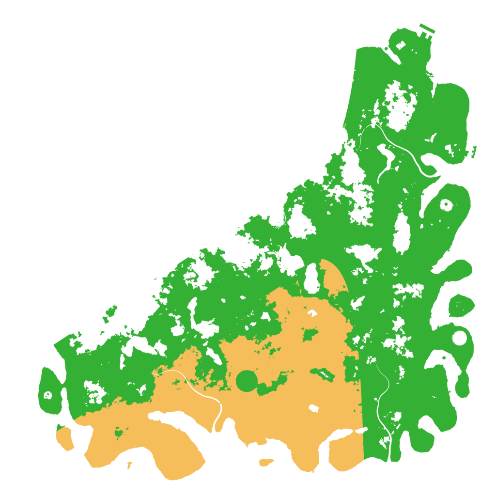 Biome Rust Map: Procedural Map, Size: 6000, Seed: 78652