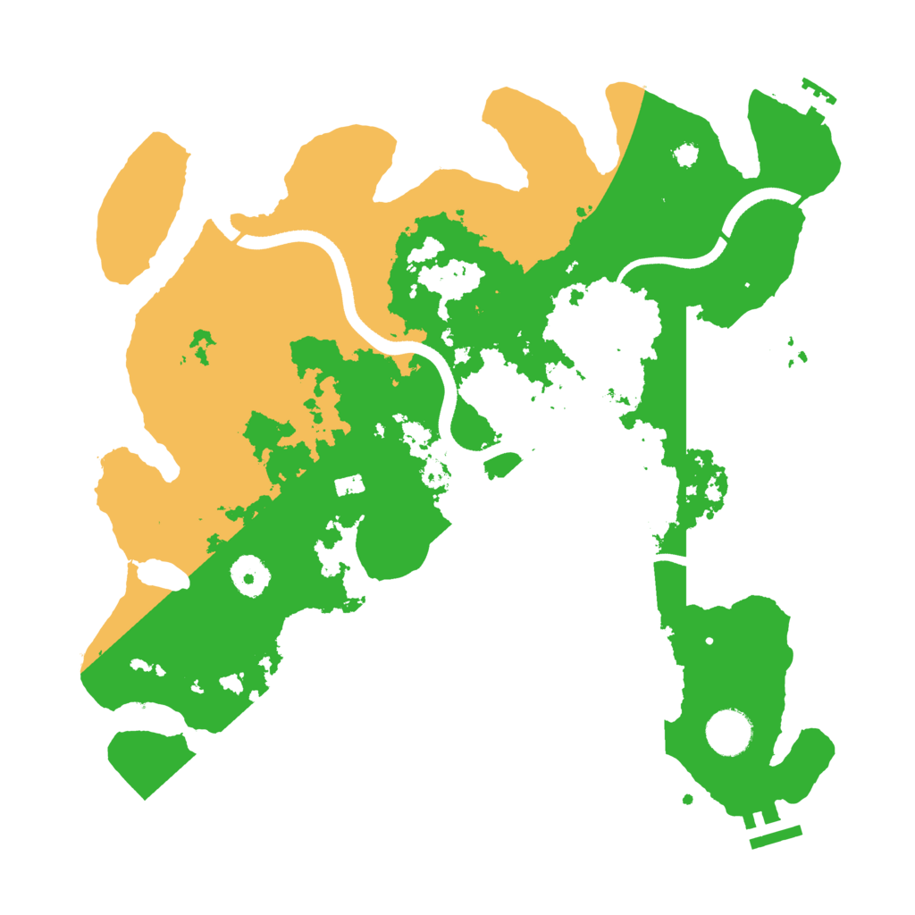 Biome Rust Map: Procedural Map, Size: 3500, Seed: 11173275