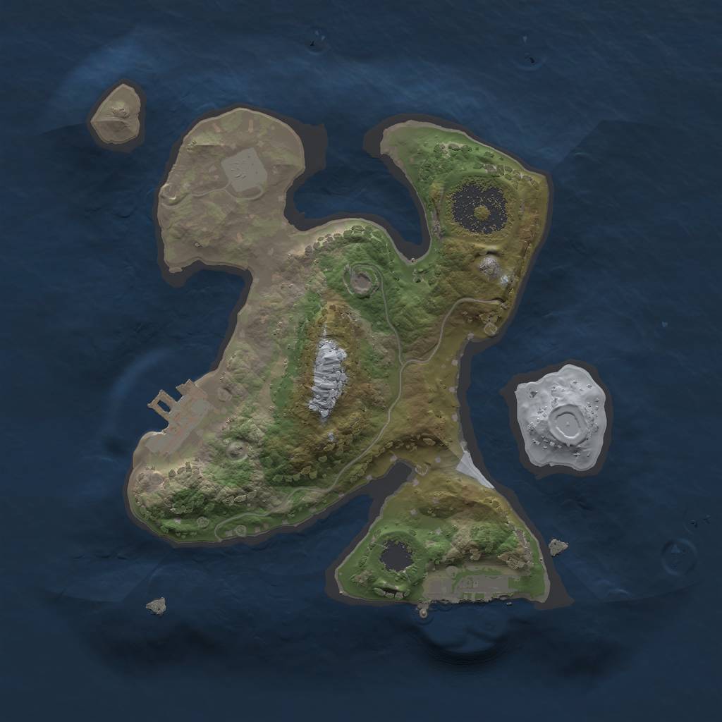 Rust Map: Procedural Map, Size: 2000, Seed: 99893228, 7 Monuments