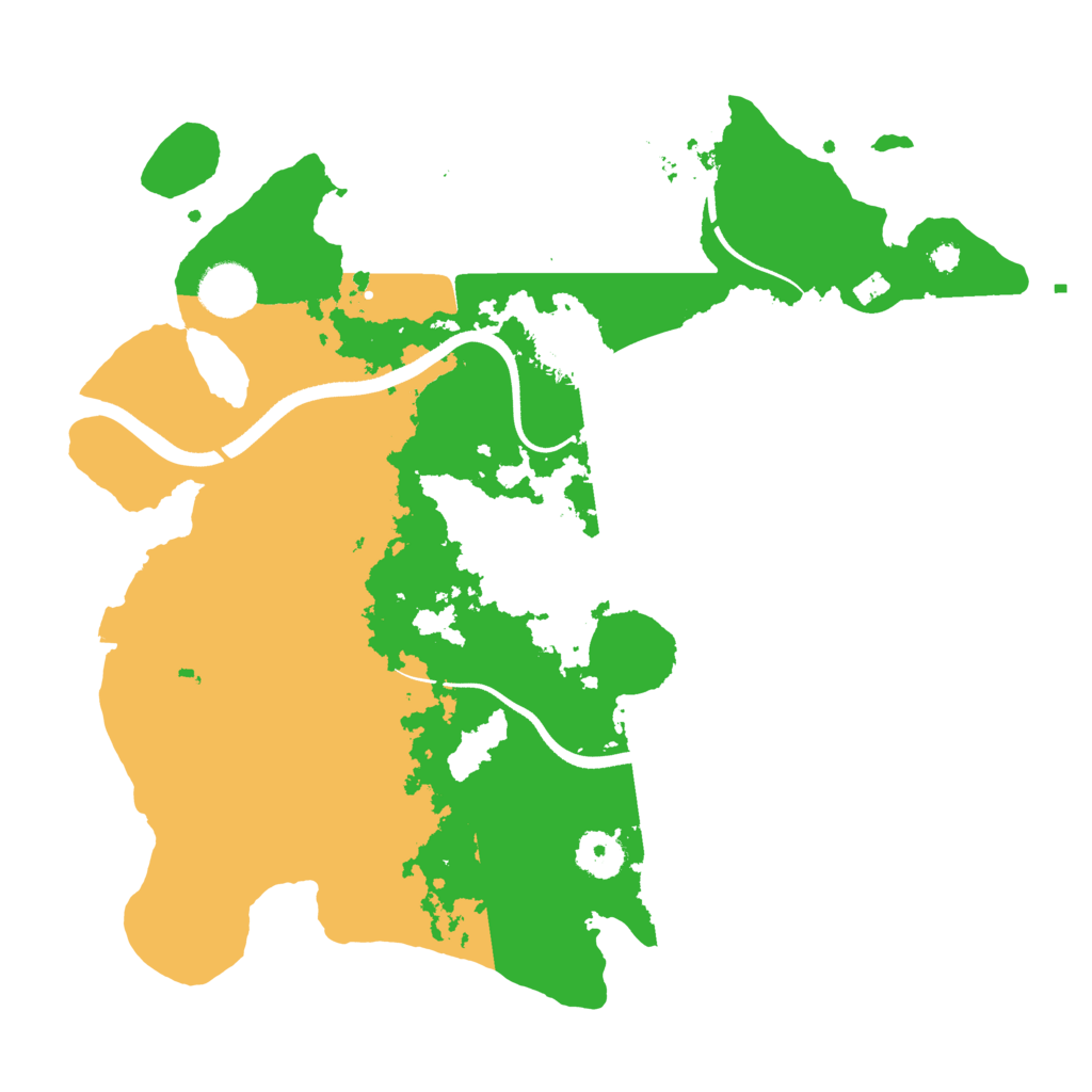Biome Rust Map: Procedural Map, Size: 3500, Seed: 12311341