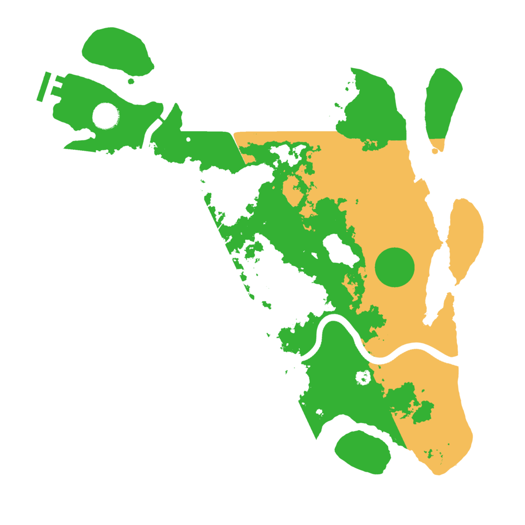 Biome Rust Map: Procedural Map, Size: 3500, Seed: 82257571
