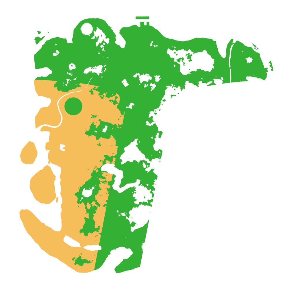Biome Rust Map: Procedural Map, Size: 4400, Seed: 6345789