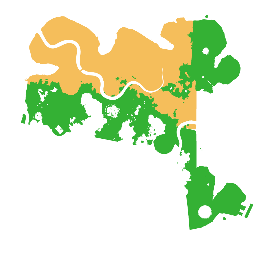 Biome Rust Map: Procedural Map, Size: 3500, Seed: 775976218