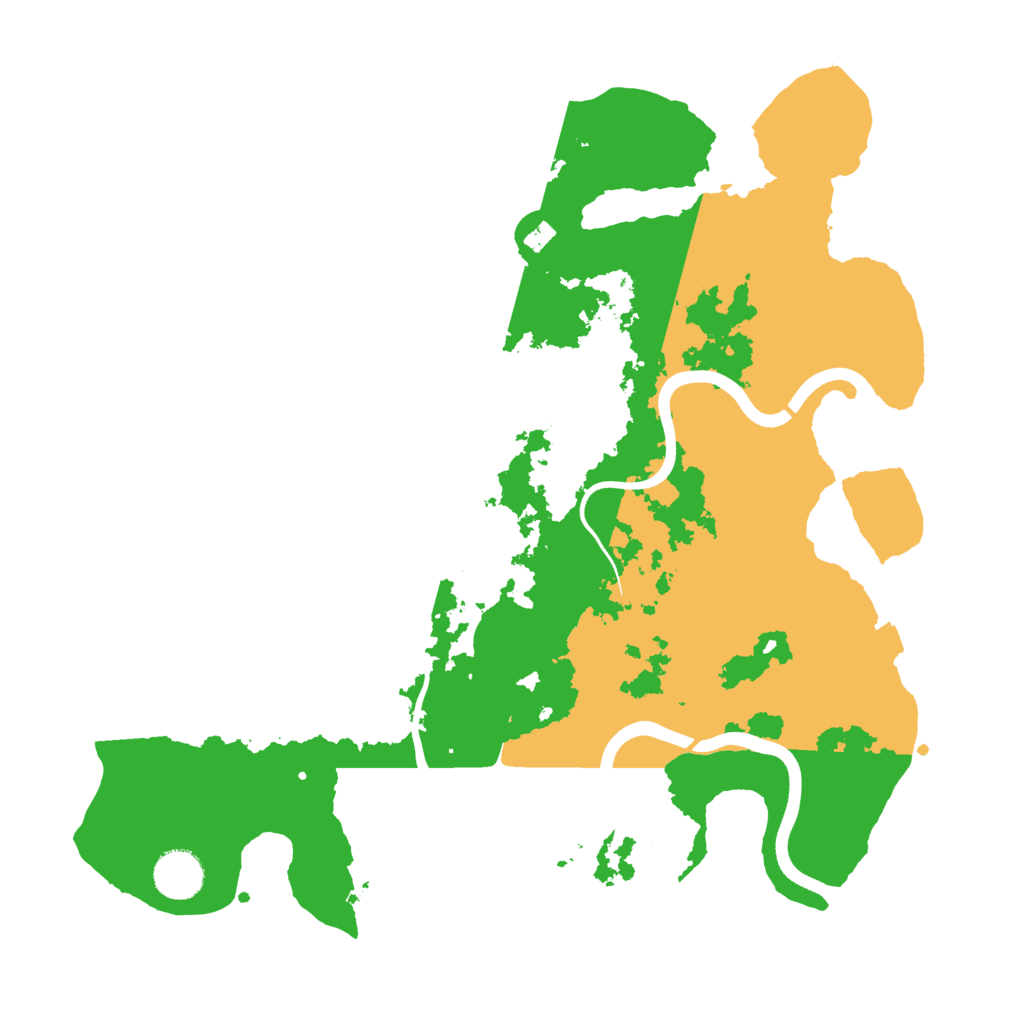 Biome Rust Map: Procedural Map, Size: 3640, Seed: 58392058