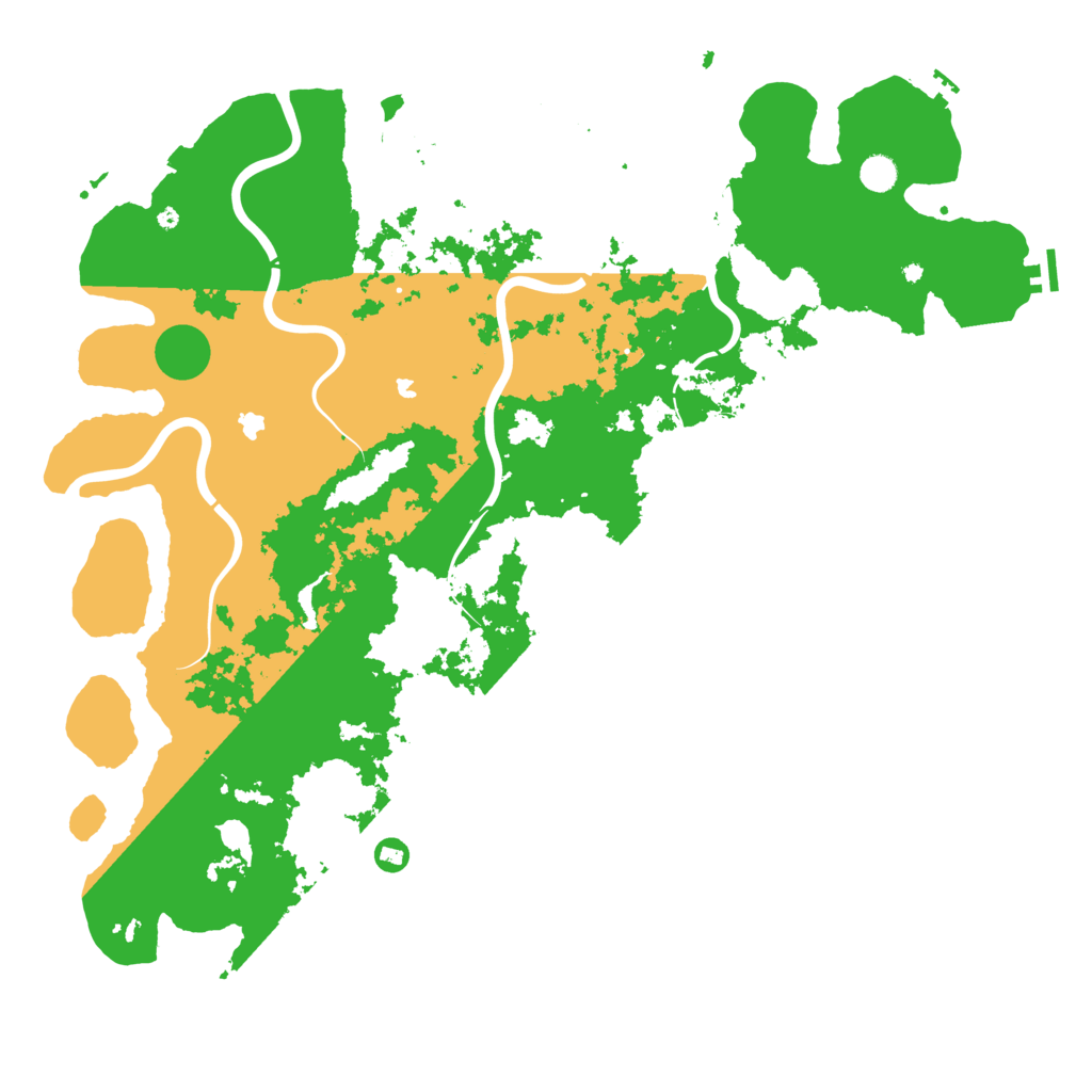 Biome Rust Map: Procedural Map, Size: 5200, Seed: 15421