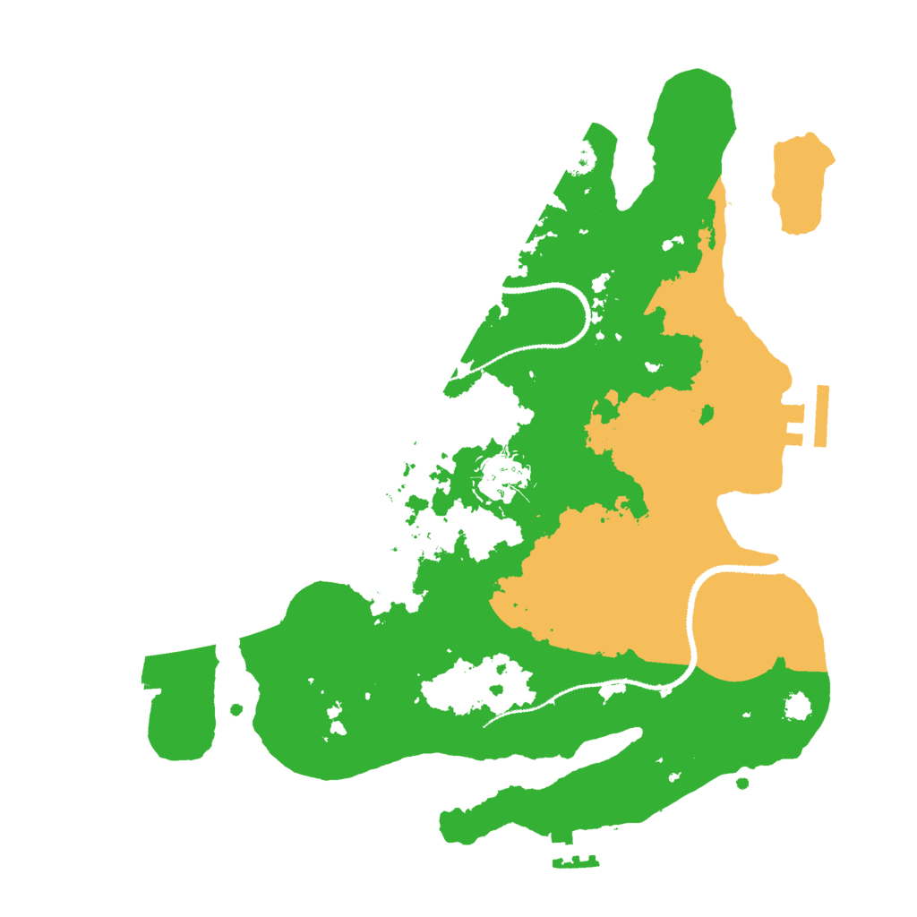Biome Rust Map: Procedural Map, Size: 3000, Seed: 7321