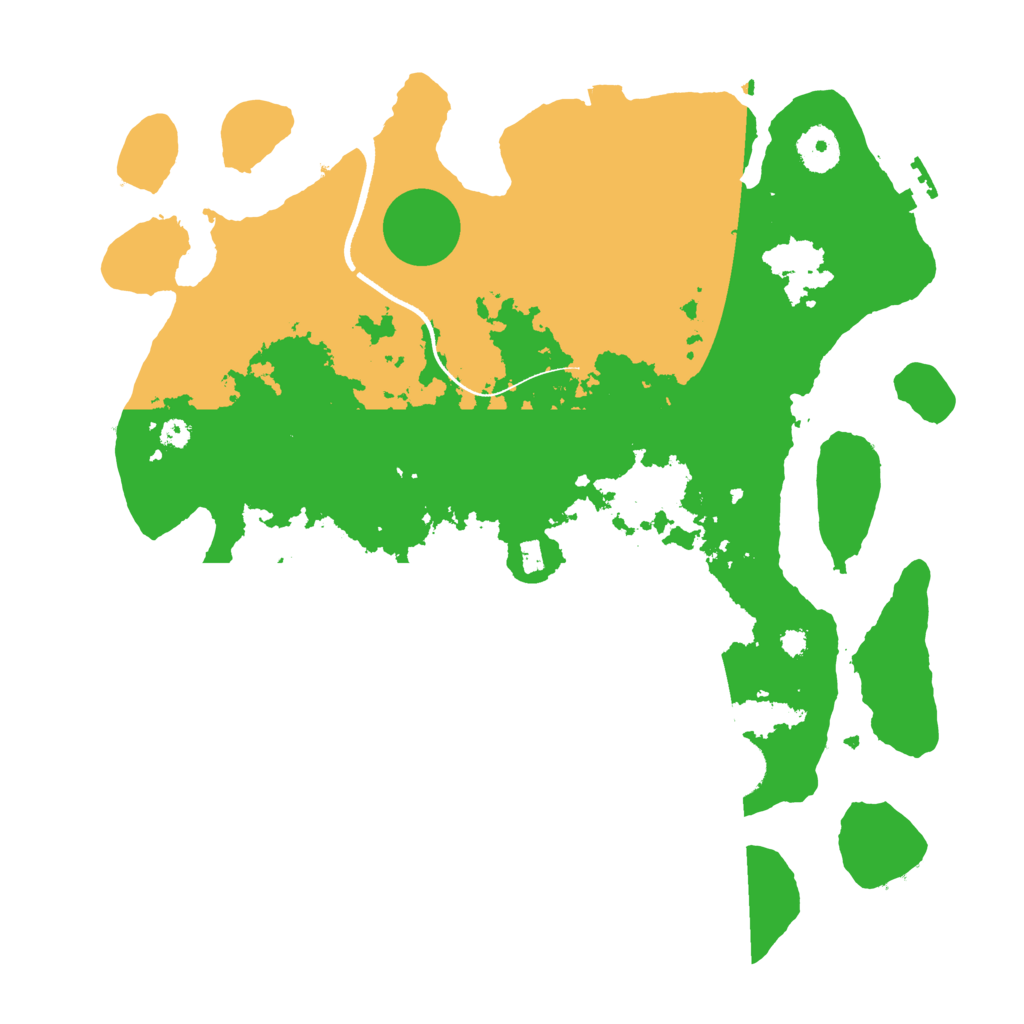 Biome Rust Map: Procedural Map, Size: 3500, Seed: 55548522
