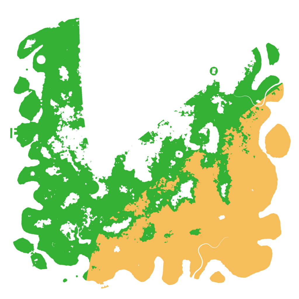 Biome Rust Map: Procedural Map, Size: 6000, Seed: 85163