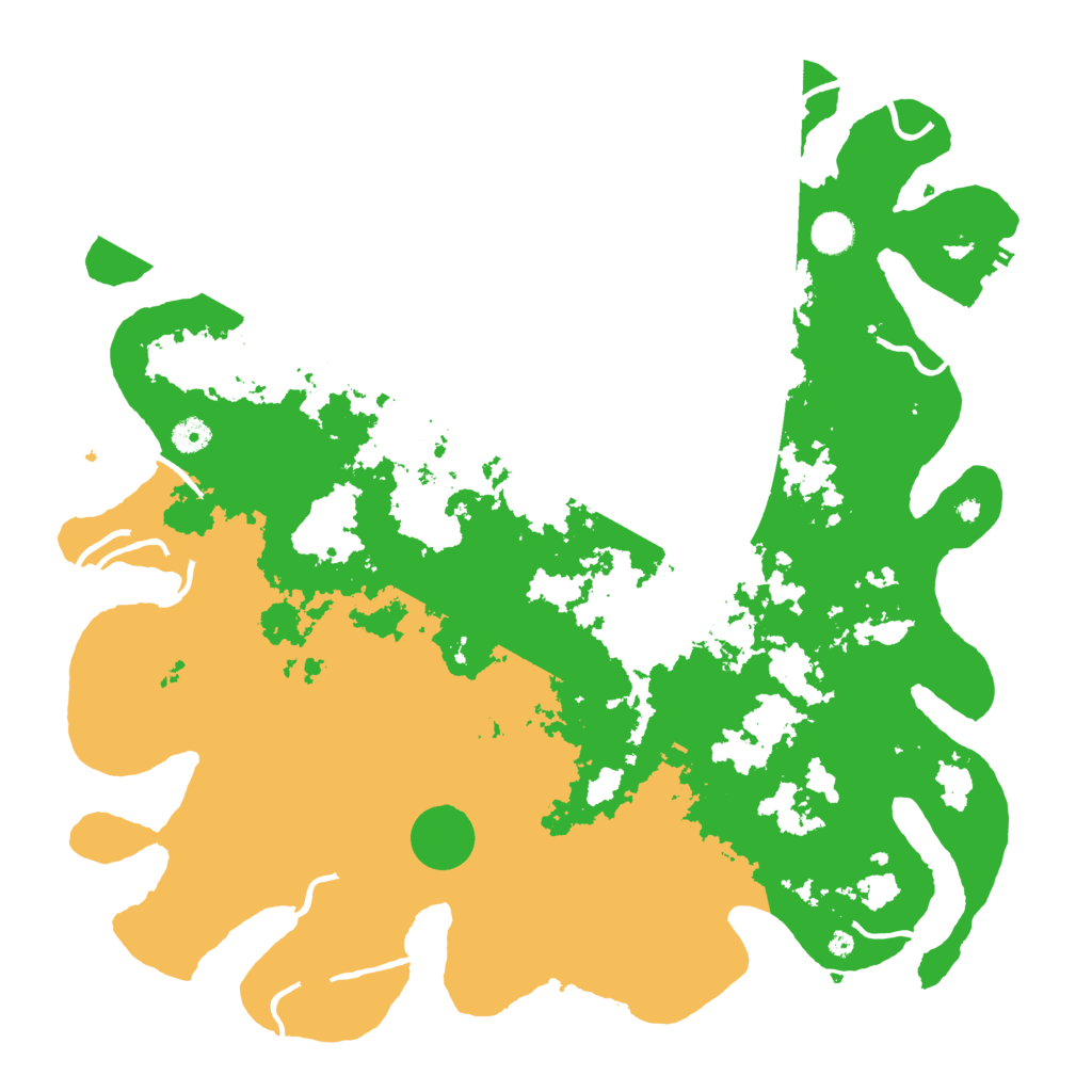 Biome Rust Map: Procedural Map, Size: 4500, Seed: 1989999888