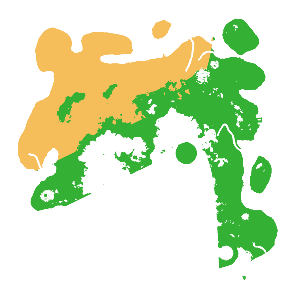 Biome Rust Map: Procedural Map, Size: 3700, Seed: 378978973