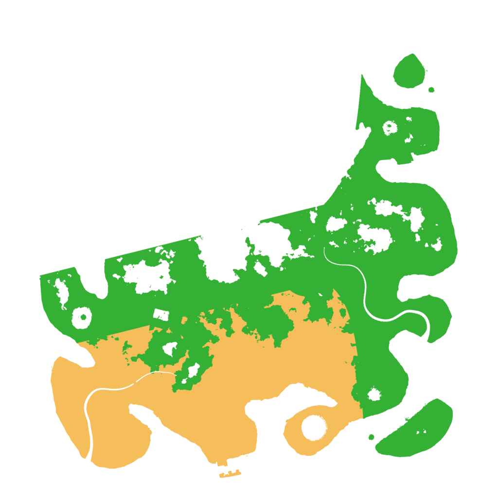 Biome Rust Map: Procedural Map, Size: 3500, Seed: 114200123