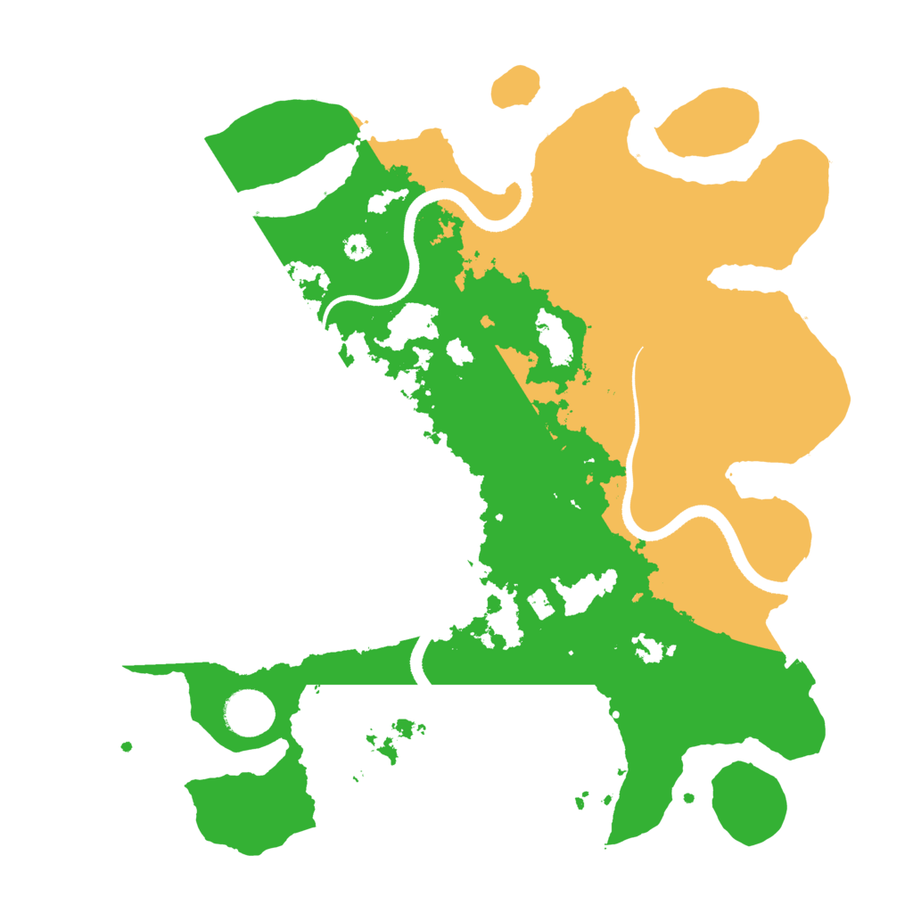 Biome Rust Map: Procedural Map, Size: 3500, Seed: 15397464