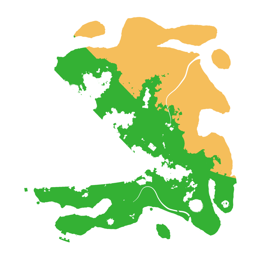 Biome Rust Map: Procedural Map, Size: 3500, Seed: 526914884