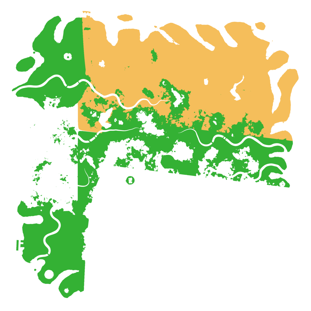 Biome Rust Map: Procedural Map, Size: 6000, Seed: 319229719