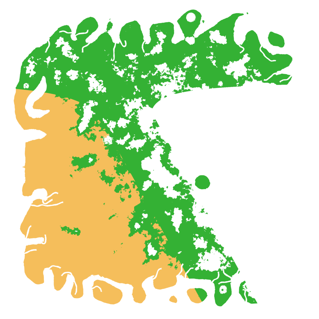 Biome Rust Map: Procedural Map, Size: 6000, Seed: 6931