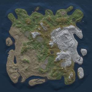 Thumbnail Rust Map: Procedural Map, Size: 4250, Seed: 406771721, 20 Monuments