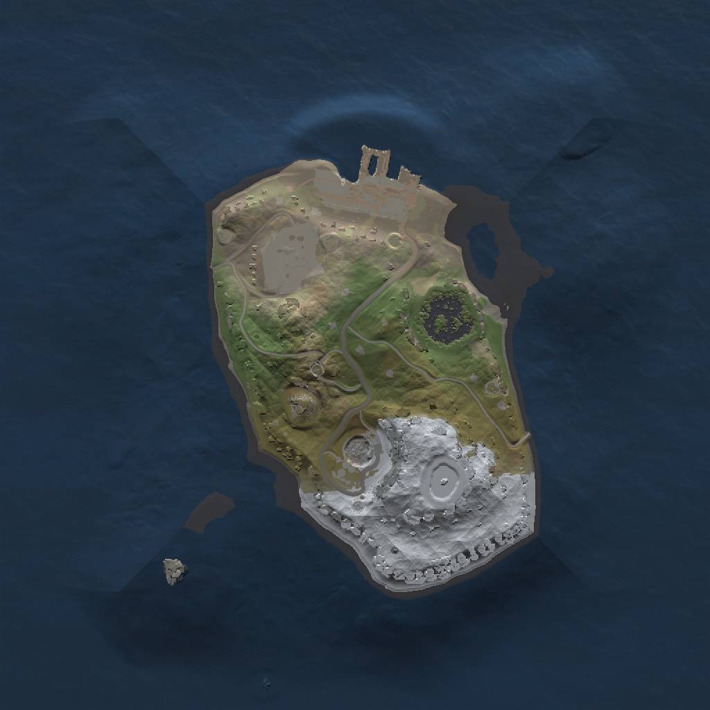 Rust Map: Procedural Map, Size: 1500, Seed: 33500, 6 Monuments