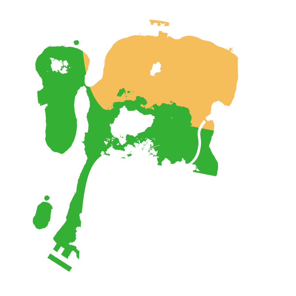 Biome Rust Map: Procedural Map, Size: 2300, Seed: 3333657