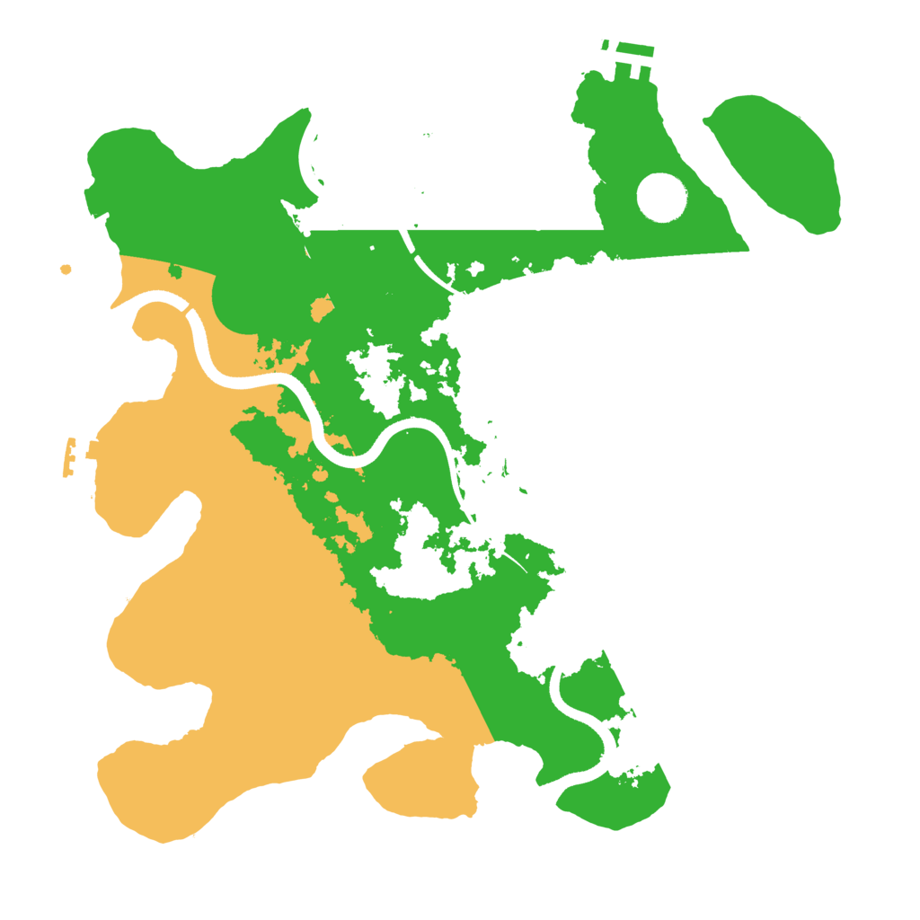 Biome Rust Map: Procedural Map, Size: 3500, Seed: 766149003