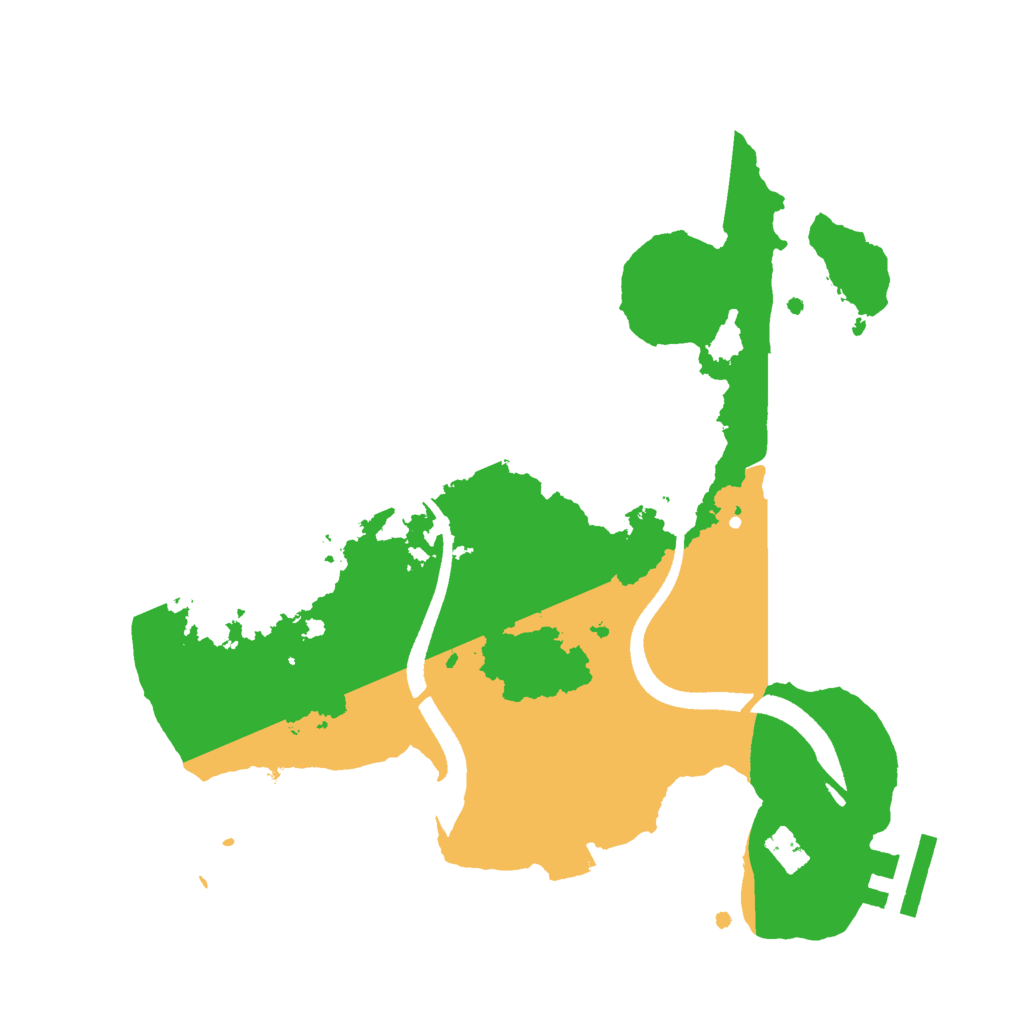 Biome Rust Map: Procedural Map, Size: 2500, Seed: 112332567