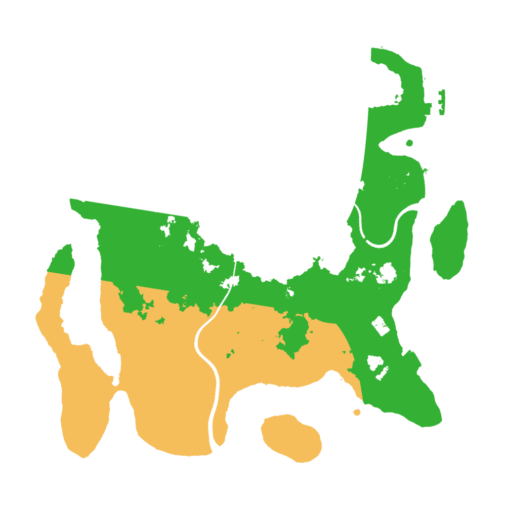 Biome Rust Map: Procedural Map, Size: 3000, Seed: 824423