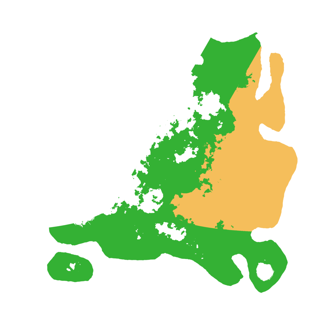 Biome Rust Map: Barren, Size: 3500, Seed: 2025668166