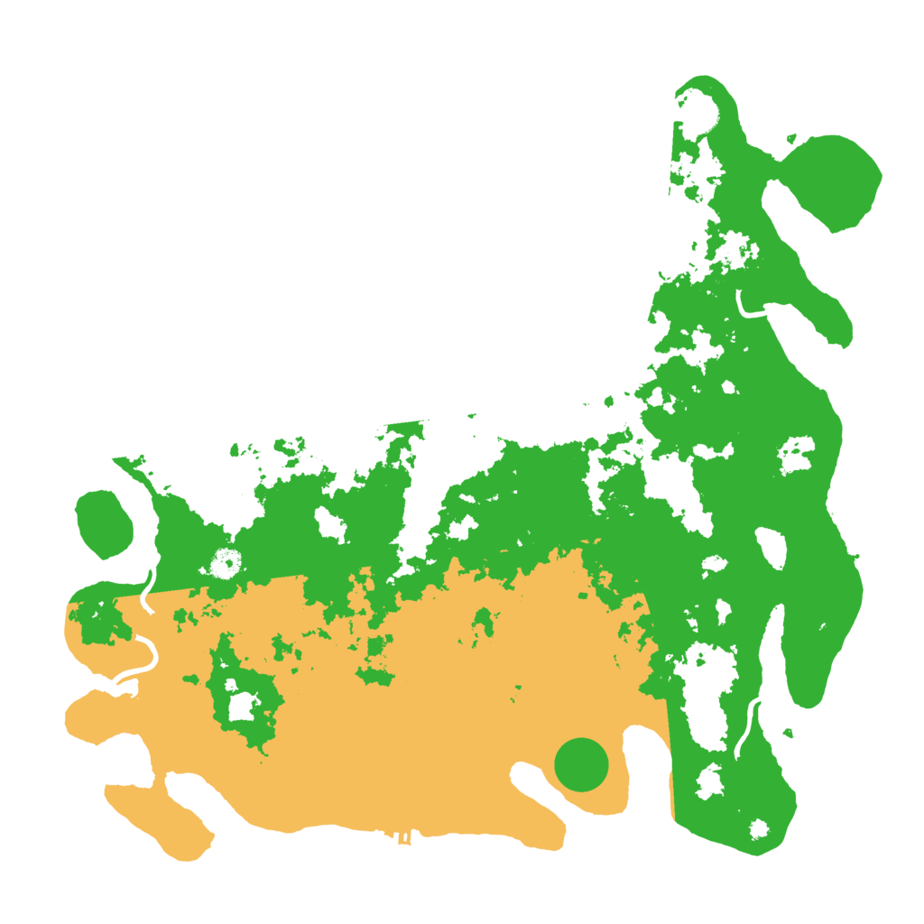 Biome Rust Map: Procedural Map, Size: 4500, Seed: 3490821