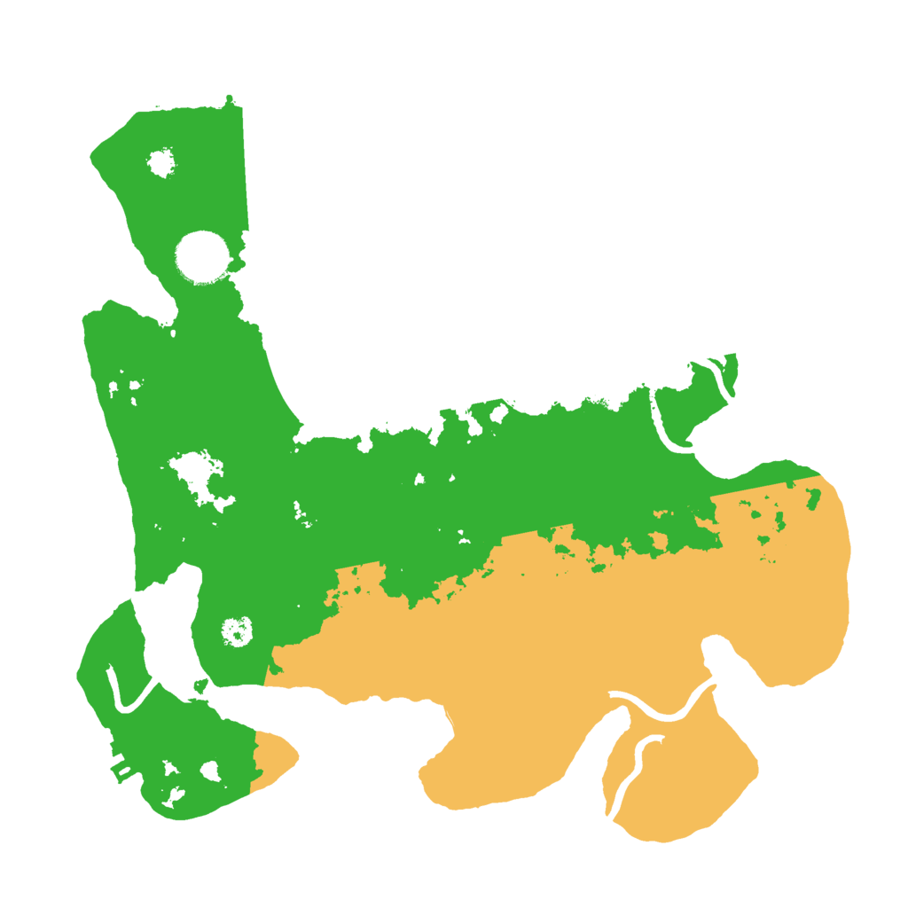 Biome Rust Map: Procedural Map, Size: 3000, Seed: 543851