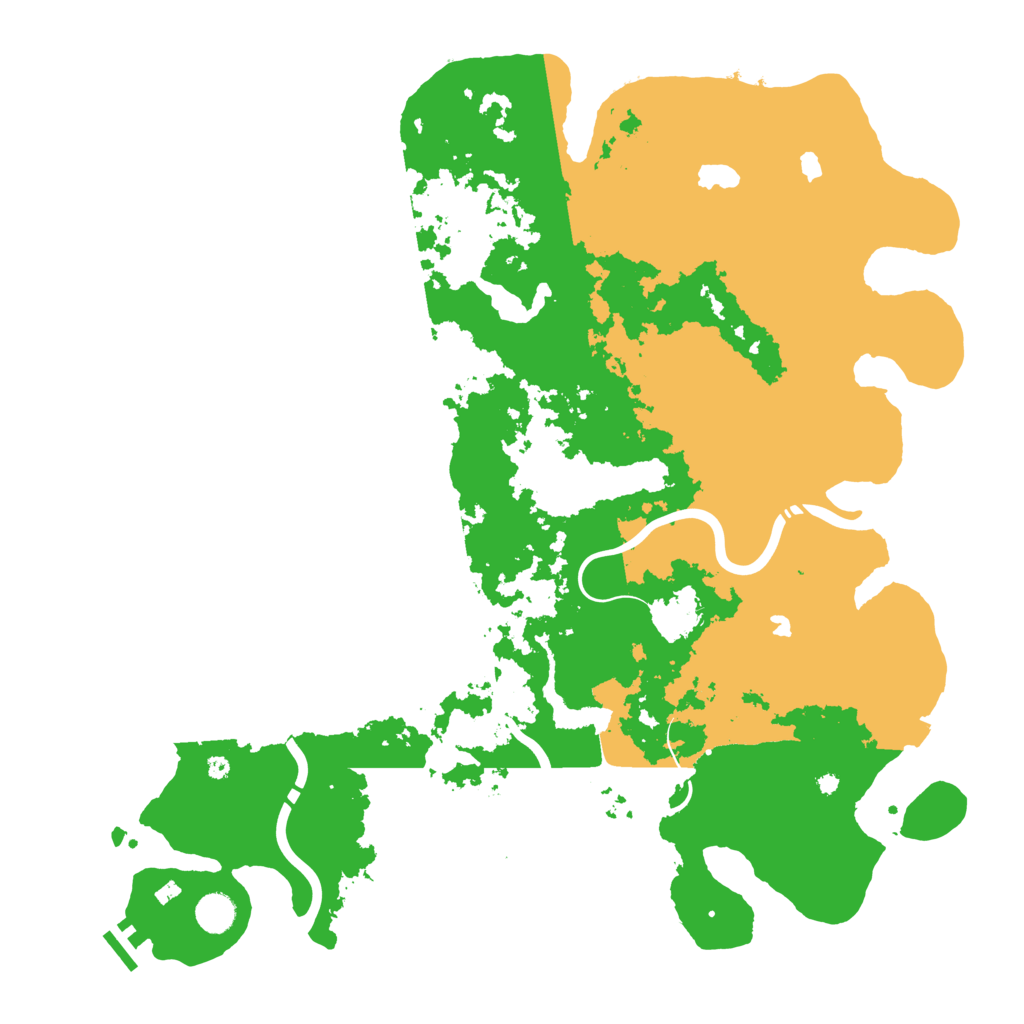 Biome Rust Map: Procedural Map, Size: 4500, Seed: 58966842