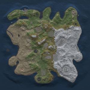 Thumbnail Rust Map: Procedural Map, Size: 3500, Seed: 314606572, 19 Monuments