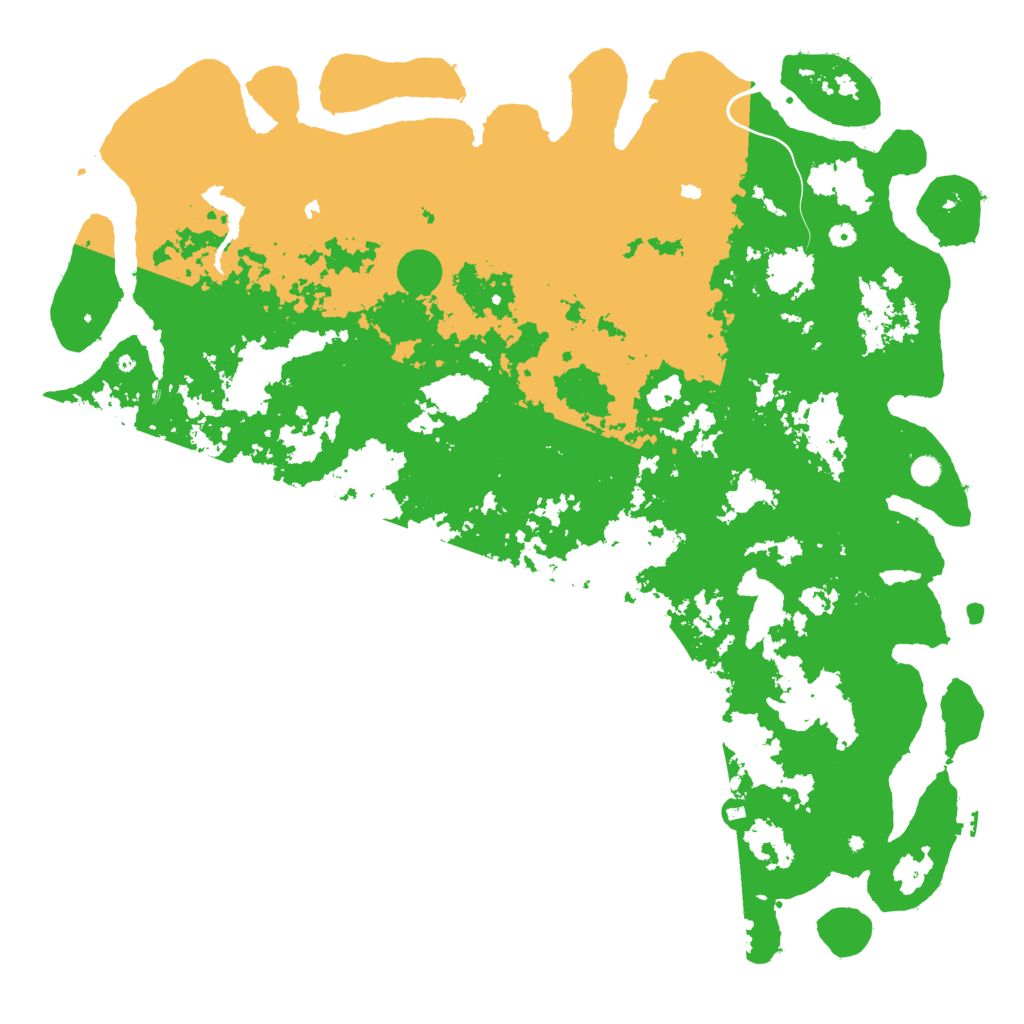 Biome Rust Map: Procedural Map, Size: 6000, Seed: 19365