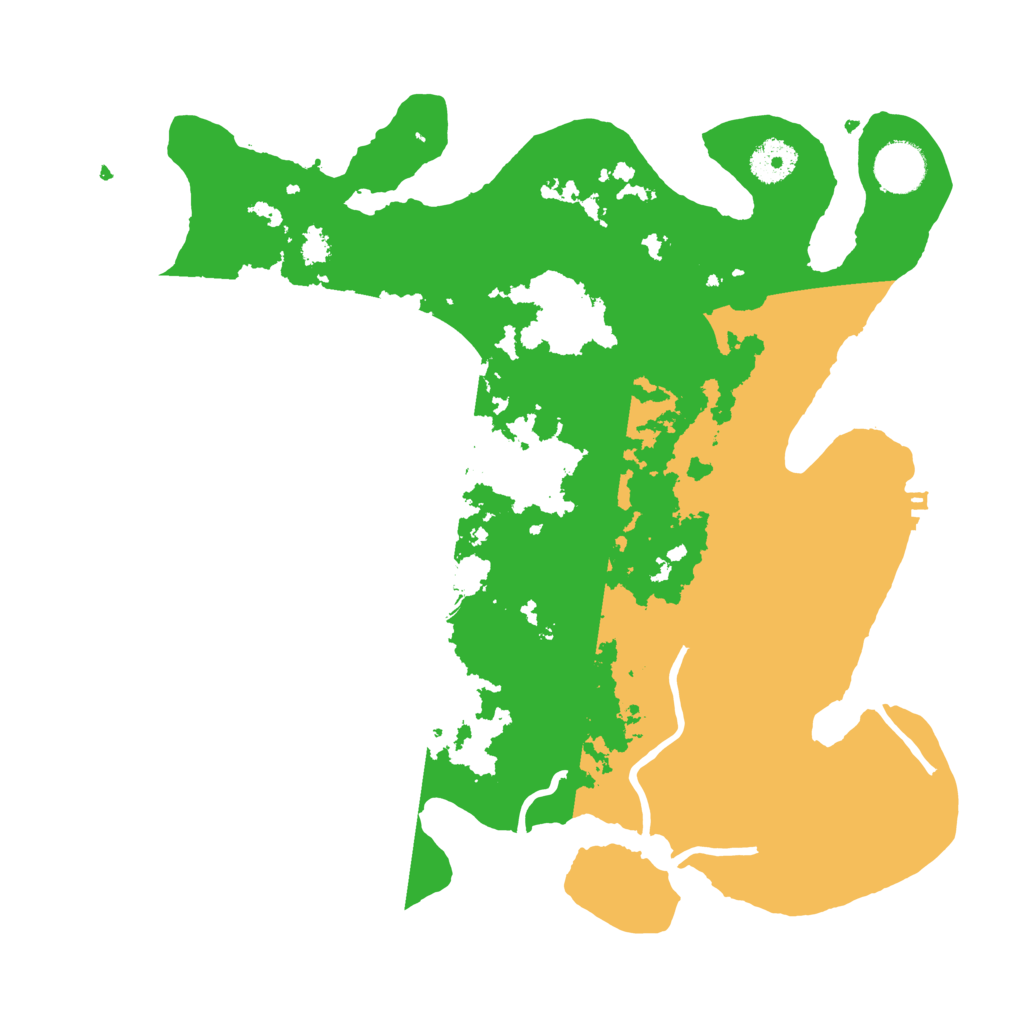 Biome Rust Map: Procedural Map, Size: 3500, Seed: 618168347