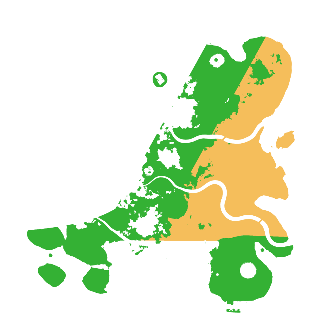 Biome Rust Map: Procedural Map, Size: 3500, Seed: 825786158