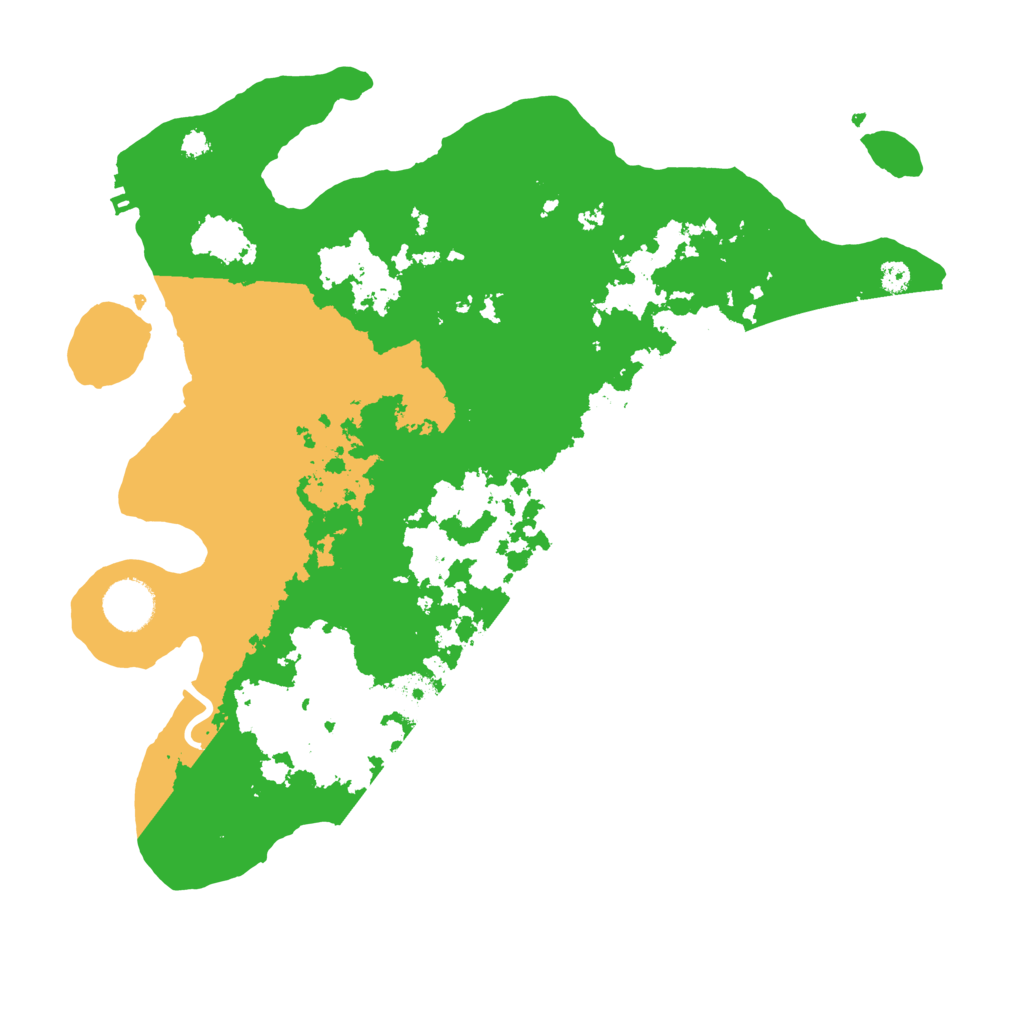 Biome Rust Map: Procedural Map, Size: 3500, Seed: 2091591796