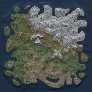 Thumbnail Rust Map: Procedural Map, Size: 5000, Seed: 1587766186, 20 Monuments