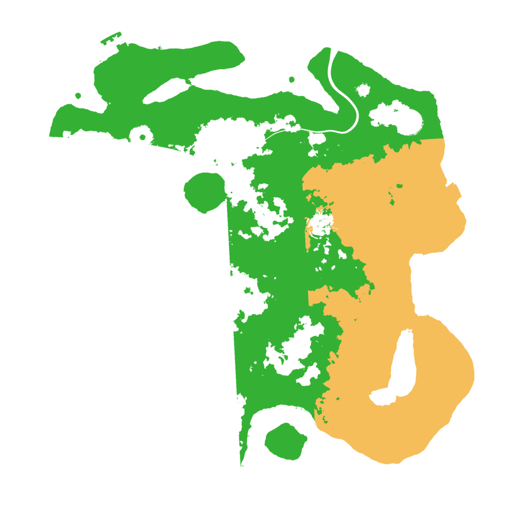Biome Rust Map: Procedural Map, Size: 3500, Seed: 108026446