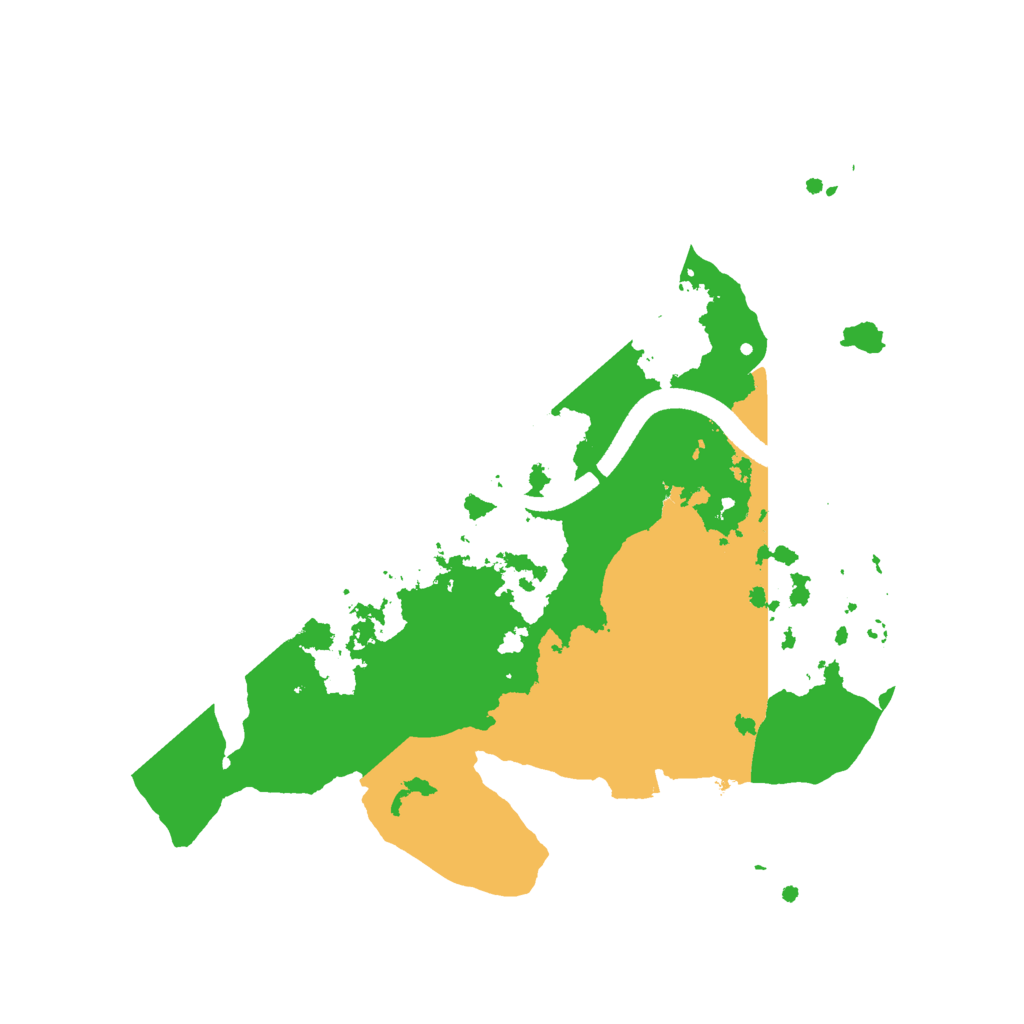 Biome Rust Map: Procedural Map, Size: 2500, Seed: 5645435