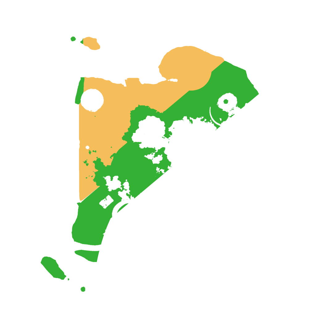 Biome Rust Map: Procedural Map, Size: 2600, Seed: 2556256