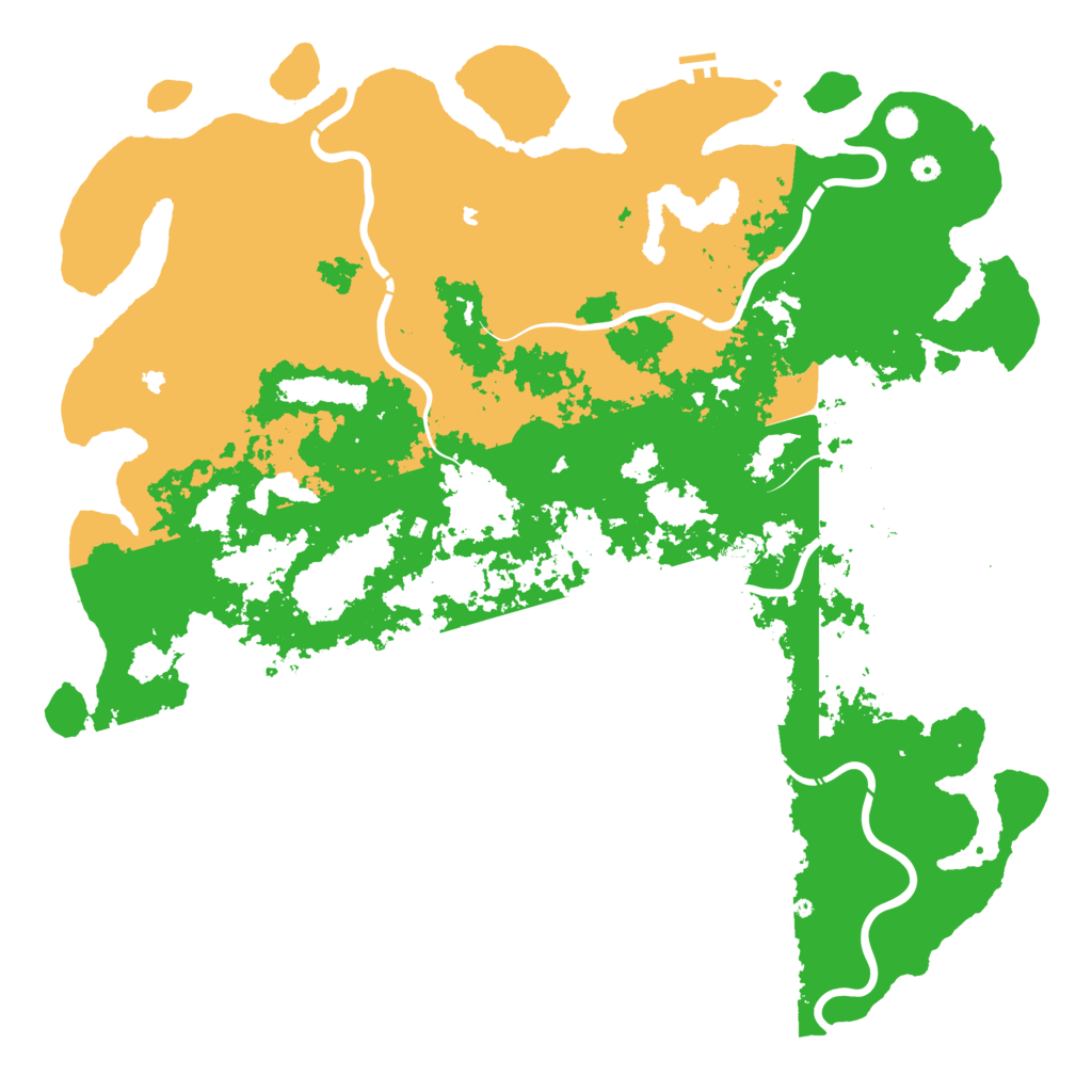 Biome Rust Map: Procedural Map, Size: 6000, Seed: 198339146