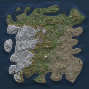 Thumbnail Rust Map: Procedural Map, Size: 4250, Seed: 83648102, 18 Monuments