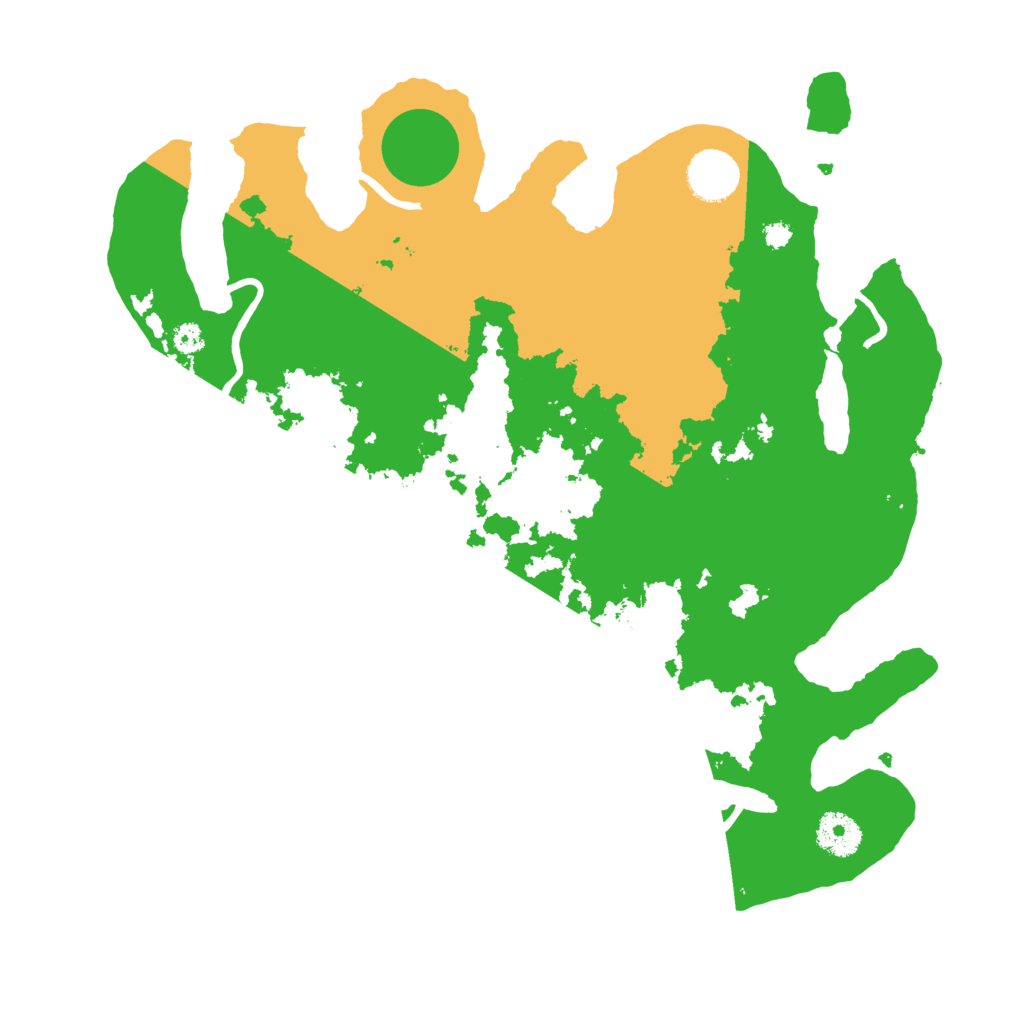 Biome Rust Map: Procedural Map, Size: 3500, Seed: 30482